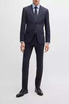 Костюм шерстяной облегающего кроя BOSS