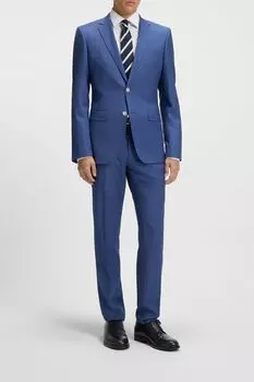 Костюм шерстяной прямого кроя BOSS