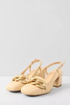 Кожаные босоножки с декором Ever be