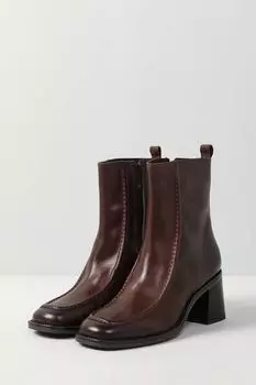 Кожаные ботильоны на каблуке Ever be
