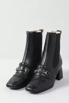 Кожаные ботильоны на устойчивом каблуке Nero Giardini