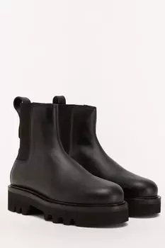 Кожаные ботинки на массивной подошве Furla