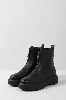 Кожаные ботинки на молнии с массивной подошвой Marc O'Polo