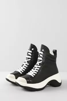 Кожаные ботинки на шнуровке 4CCCCEES