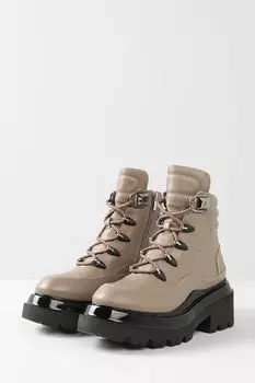 Кожаные ботинки на шнуровке Ever be
