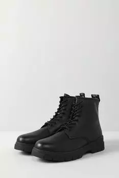 Кожаные ботинки на шнуровке HUGO