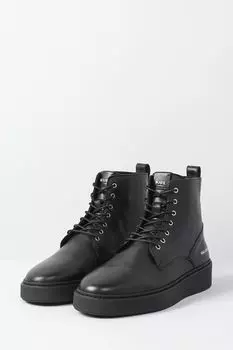 Кожаные ботинки на шнуровке Karl Lagerfeld