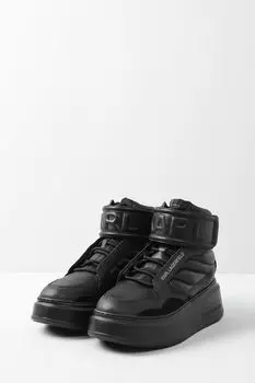 Кожаные ботинки на высокой подошве Karl Lagerfeld