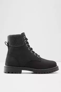 Кожаные ботинки с декором из страз ALDO