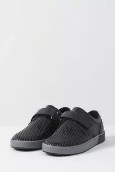 Кожаные кеды на липучке Elegami