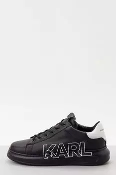 Кожаные кеды с логотипом Karl Lagerfeld