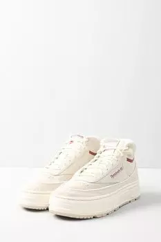 Кожаные кроссовки Club C Geo Mid REEBOK