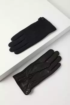 Кожаные перчатки комбинированные Strellson