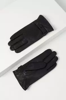 Кожаные перчатки на кнопках LERROS