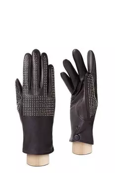 Кожаные перчатки с заклепками ELEGANZZA