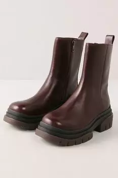 Кожаные полусапоги на массивной подошве Ash