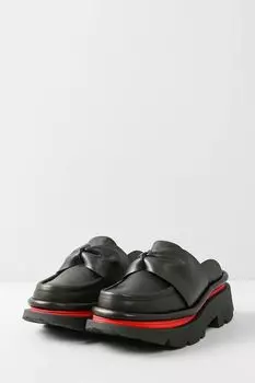 Кожаные сабо на массивной подошве 4CCCCEES