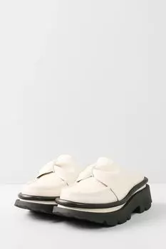Кожаные сабо на массивной подошве 4CCCCEES
