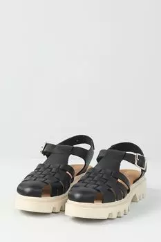 Кожаные сандалии плетеные Ever be