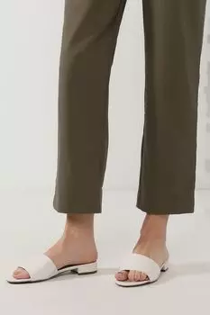 Кожаные шлепанцы на каблуке Ever be