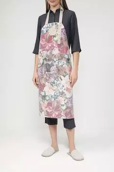 Кожаный фартук с принтом в тубусе 21maison