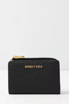 Кожаный кошелек с логотипом бренда BIMBA Y LOLA