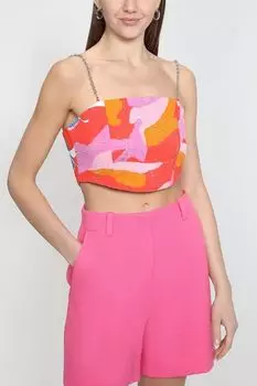 Кроп-топ с бретелями-цепочками Twist