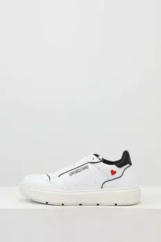 Кроссовки кожаные Love Moschino