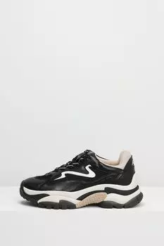 Кроссовки кожаные на массивной подошве Ash