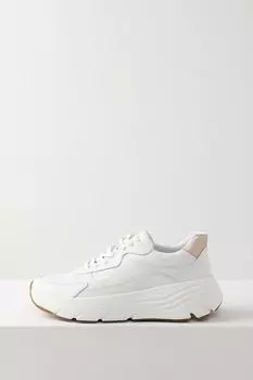 Кроссовки кожаные на высокой подошве Geox