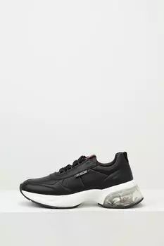 Кроссовки кожаные на высокой подошве Love Moschino