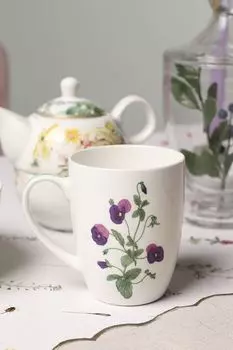 Кружка фарфоровая с принтом Botanika 21maison