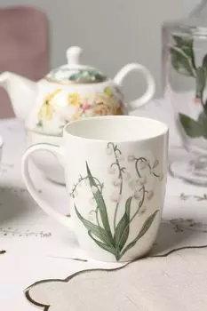 Кружка фарфоровая с принтом Botanika 21maison