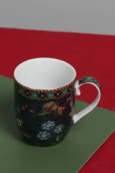 Кружка фарфоровая с принтом Berry Blues Pip Studio