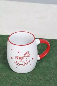 Кружка фарфоровая с принтом Christmas Joy Andrea Fontebasso