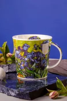 Кружка фарфоровая с принтом Ирисы Кернгорм Dunoon