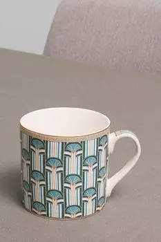 Кружка фарфоровая с принтом Liberty Pozzi Milano 1876