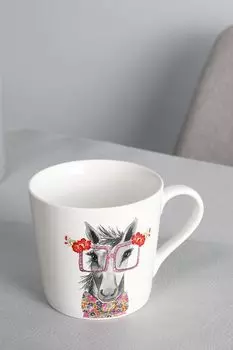 Кружка фарфоровая с принтом Mikasa Horse Kitchen Craft