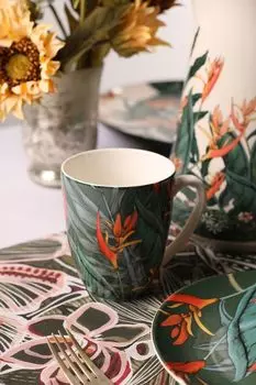 Кружка фарфоровая с принтом Ночной сад Maxwell & Williams