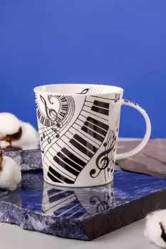 Кружка фарфоровая с принтом Пианино Lomond Dunoon