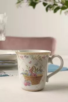 Кружка фарфоровая с принтом Spring Bloom Easy Life