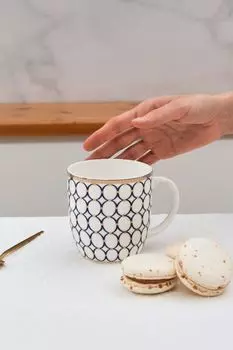 Кружка фарфоровая с принтом Версаль MANDARIN DECOR