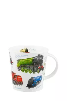 Кружка из костяного фарфора Поезда Dunoon