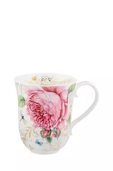 Кружка из костяного фарфора Винтажный пион Dunoon