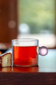 Кружка стеклянная Piccolo MANDARIN DECOR