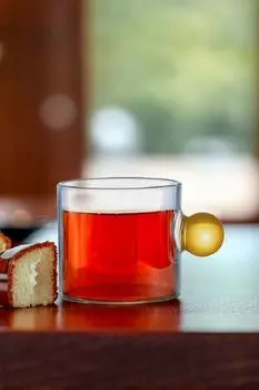 Кружка стеклянная Piccolo MANDARIN DECOR