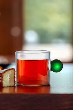 Кружка стеклянная Piccolo MANDARIN DECOR