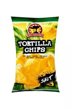 Кукурузные чипсы с солью Тortilla Chips Don Fernando