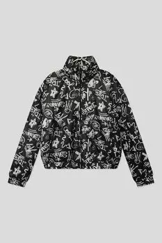 Куртка без утеплителя с принтом и высоким воротником OVS