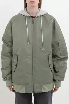 Куртка-бомбер оверсайз с капюшоном BELUCCI